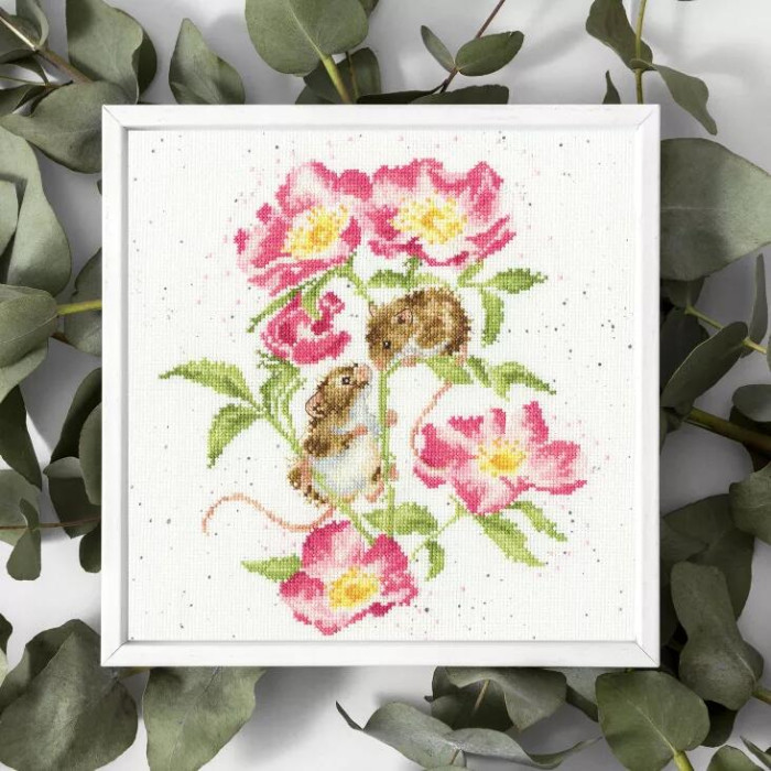 XHD103E Bothy Threads Набір для вишивки хрестиком - Маленькі шепоти Little Whispers 26x26 см, Aida 14