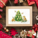 XHD107E Bothy Threads Набір для вишивки хрестиком - О, Різдвяна ялинка Oh Christmas Tree 29x38 см, Evenweave №32