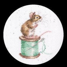 XHD114P Bothy Threads Набір для вишивки хрестиком - Починаємо шити Sew It Begins 15x15 см, Evenweave №28