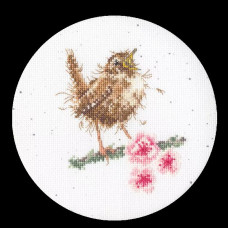 XHD115P Bothy Threads Набір для вишивки хрестиком - Маленькі щебети Little Tweets 15x15 см, Evenweave №28