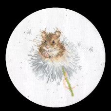 XHD117P Bothy Threads Набір для вишивки хрестиком - Годинник з кульбаб Dandelion Clock 15x15 см, Evenweave №28