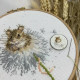 XHD117P Bothy Threads Набір для вишивки хрестиком - Годинник з кульбаб Dandelion Clock 15x15 см, Evenweave №28