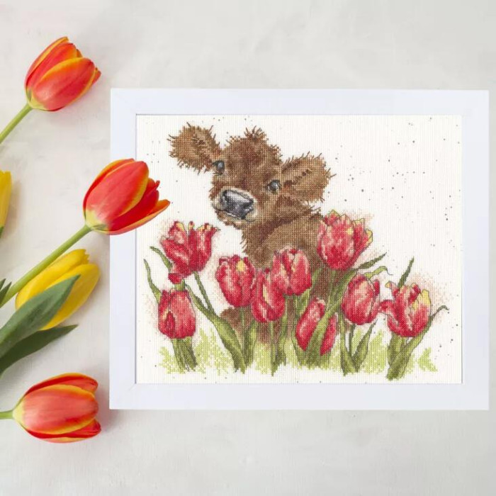 XHD124E Bothy Threads Набір для вишивки хрестиком - Бессі Bessie 24x29 см, Evenweave №28