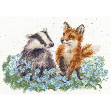 XHD125E Bothy Threads Набір для вишивки хрестиком - Лісова галявина The Woodland Glade 34х22 см, Evenweave №28