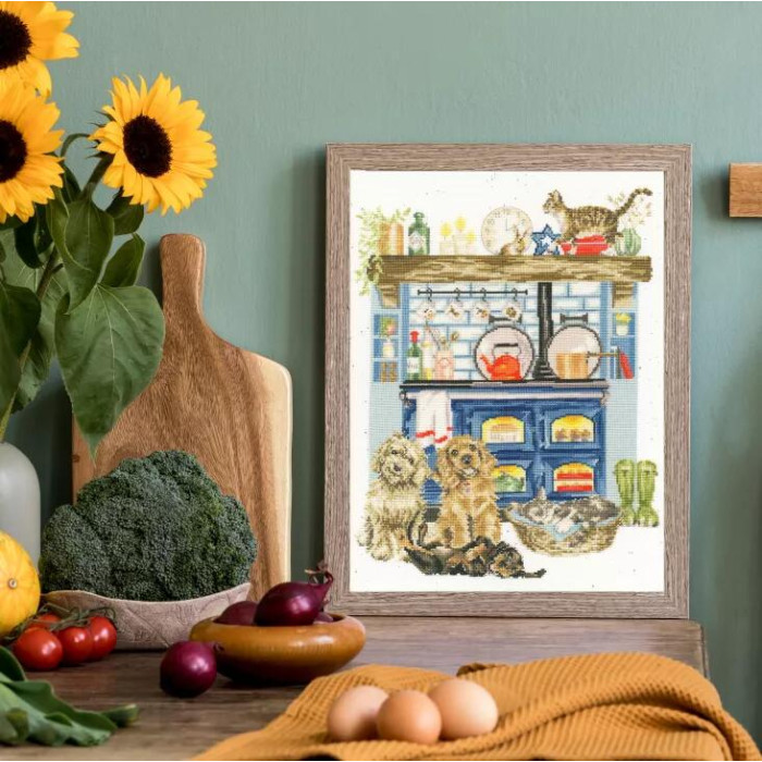 XHD127E Bothy Threads Набір для вишивки хрестиком - Сільська кухня Country Kitchen 28х36 см, Evenweave №28