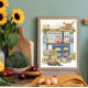 XHD127E Bothy Threads Набір для вишивки хрестиком - Сільська кухня Country Kitchen 28х36 см, Evenweave №28
