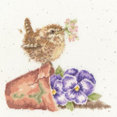 XHD137E Bothy Threads Набір для вишивки хрестиком - Копошитися Pottering About 26х26 см, Evenweave №28