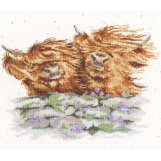 XHD142E Bothy Threads Набір для вишивки хрестиком - Здуло Blown Away 26x30 см, Evenweave №28