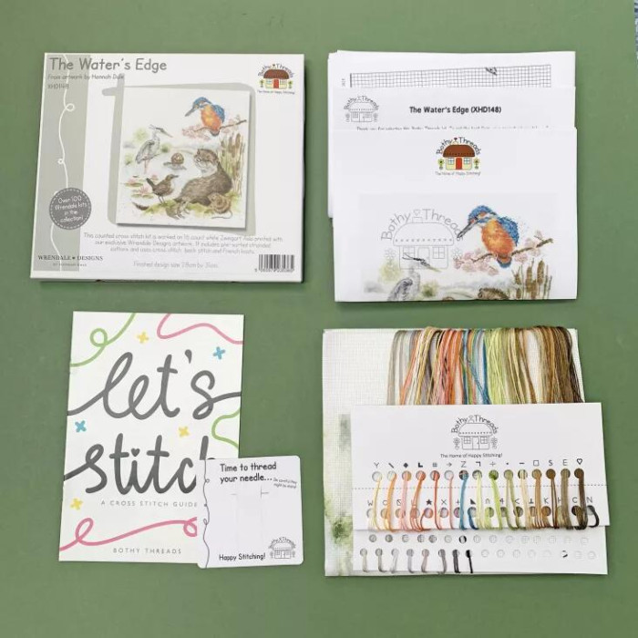 XHD148E Bothy Threads Набір для вишивки хрестиком - Край води The Water's Edge 28x31 см, Aida 16