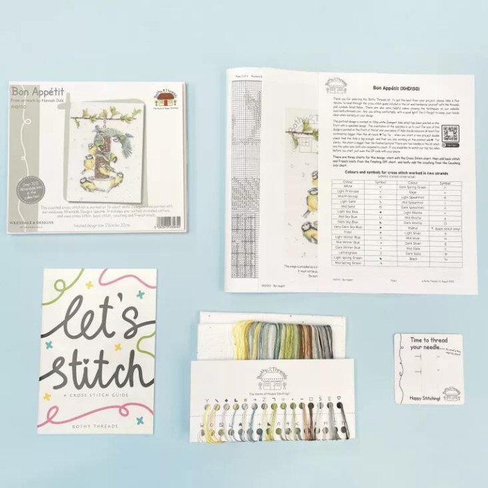 XHD150E Bothy Threads Набір для вишивки хрестиком - Смачного Bon Appeit 32x23 см, Evenweave №32