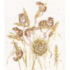 XHD151E Bothy Threads Набір для вишивки хрестиком - Збирачі врожаю The Harvesters 32x28 см, Evenweave №32