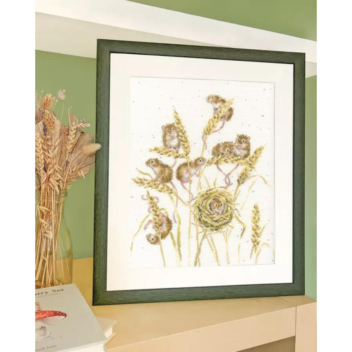 XHD151E Bothy Threads Набір для вишивки хрестиком - Збирачі врожаю The Harvesters 32x28 см, Evenweave №32