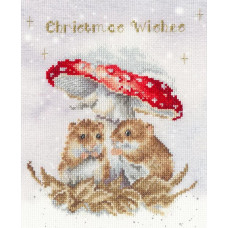 XHD152E Bothy Threads Набір для вишивки хрестиком - Грибочок Mushroom At The Inn 18x22 см, Aida 14