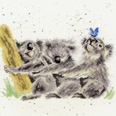 XHD20E Bothy Threads Набір для вишивки хрестиком - Три однакові Three Of A Kind 26x26 см, Evenweave №28