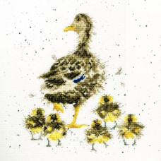XHD2E Bothy Threads Набір для вишивки хрестиком - Чудова мама Lovely Mum 26х26 см, Evenweave №28