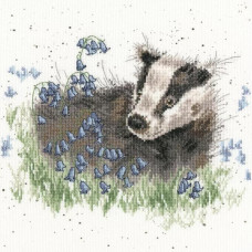 XHD31E Bothy Threads Набір для вишивки хрестиком - Ліс дзвіночків Bluebell Wood 26х26 см, Evenweave №28