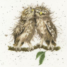 XHD36E Bothy Threads Набір для вишивки хрестиком - Пернаті Birds Of A Feather 26x26 см, Evenweave №28
