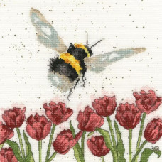 XHD41E Bothy Threads Набір для вишивки хрестиком - Політ джмеля Flight Of The Bumblebee 26х26 см, Evenweave №28