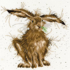 XHD49E Bothy Threads Набір для вишивки хрестиком - Заячий розум Hare Brained 26х26 см, Evenweave №28