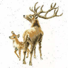 XHD72E Bothy Threads Набір для вишивки хрестиком - Дикий душею Wild At Heart 26х26 см, Evenweave №28