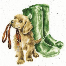 XHD73E Bothy Threads Набір для вишивки хрестиком - Сповнений надії Hopeful 26х26 см, Evenweave №28