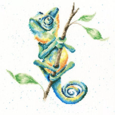 XHD93E Bothy Threads Набір для вишивки хрестиком - Один у хамелеоні One In A Chameleon 26х26 см, Evenweave №28