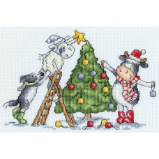 XKG22 Bothy Threads Набір для вишивки хрестиком - Дотягнутися до зірки Reach For The Star 14x21 см, Aida 14