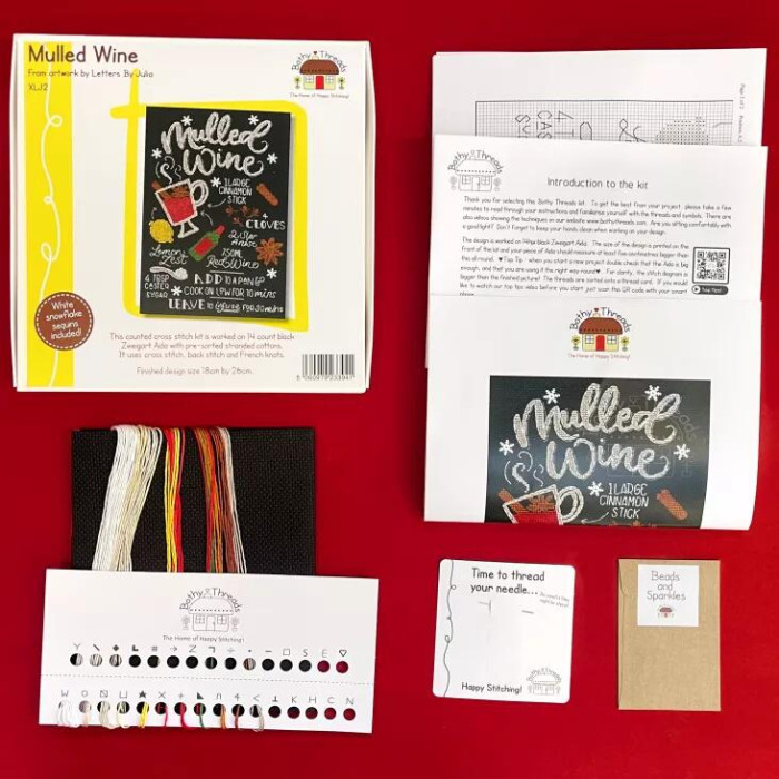 XLJ2 Bothy Threads Набір для вишивки хрестиком - Глінтвейн Mulled Wine 18x26 см, Aida 14