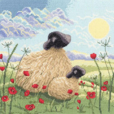 XLP15 Bothy Threads Набір для вишивки хрестиком - Мама і я Mum And Me 26х26 см, Aida 14