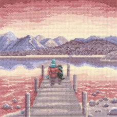 XLP21 Bothy Threads Набір для вишивки хрестиком - Ідеальне місце біля води A Pawfect Place By The Water 26x26 см, Aida 14