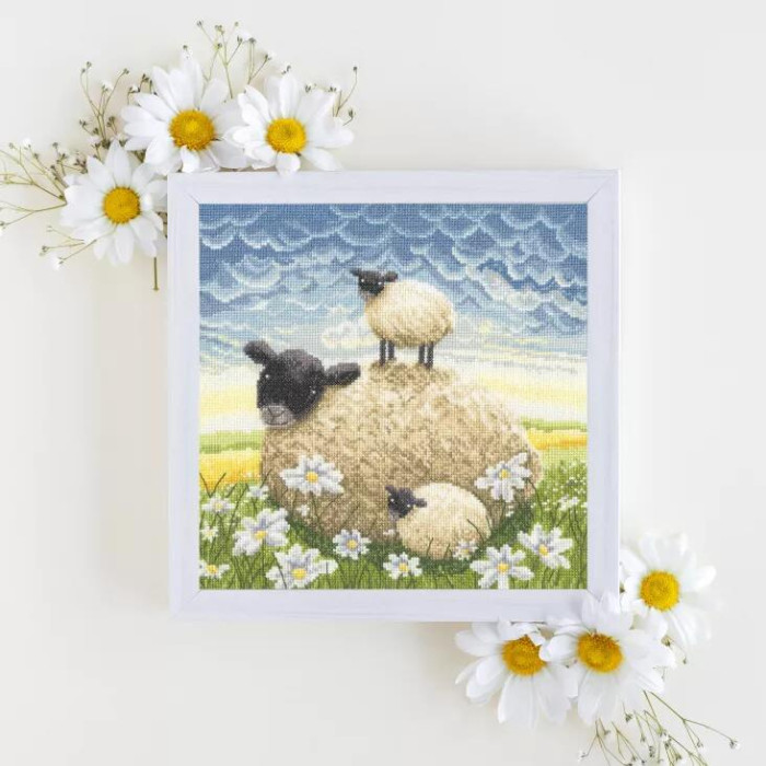 XLP6 Bothy Threads Набір для вишивки хрестиком - Подвійна проблеми Double Trouble 26x26 см, Aida 14