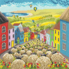 XLP8 Bothy Threads Набір для вишивки хрестиком - Нова зустріч Wool Meet Again 26х26 см, Aida 14