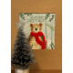XMAS9 Різдвяна листівка. Різдвяний ведмідь. Bothy Threads. Набір для вишивки хрестиком