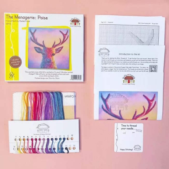 XRF14 Bothy Threads Набір для вишивки хрестиком - Врівноваженість Poise 26x26 см, Aida 14