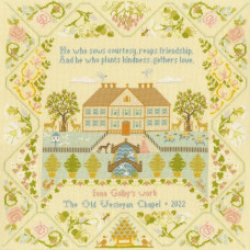 XS16 Bothy Threads Набір для вишивки хрестиком - Бджолиний вулик Bee Hive 43x43 см, Aida 16