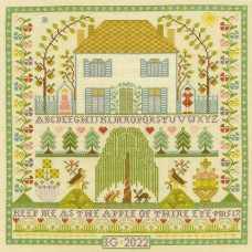 XS20 Bothy Threads Набір для вишивки хрестиком - Тримай мене Keep Me 32x32 см, Aida 16