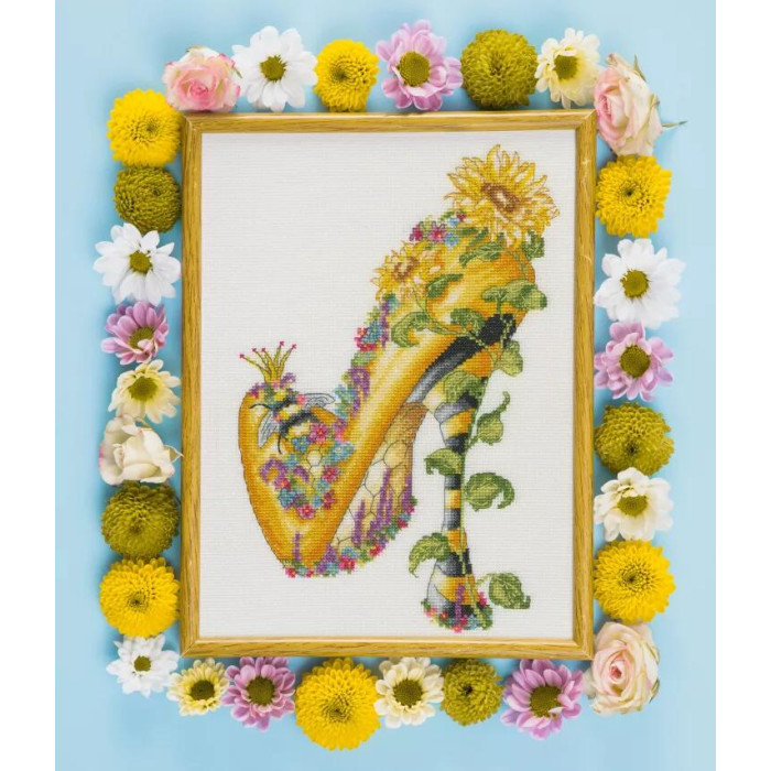 XSK16 Bothy Threads Набір для вишивки хрестиком - Будь моїм сонечком Bee My Sunshine 21x30 см, Aida 14