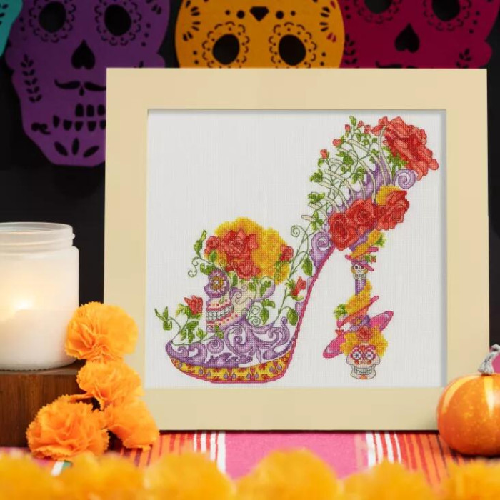XSK22 Bothy Threads Набір для вишивки хрестиком - Ла Катріна La Catrina 24x26 см, Aida 14