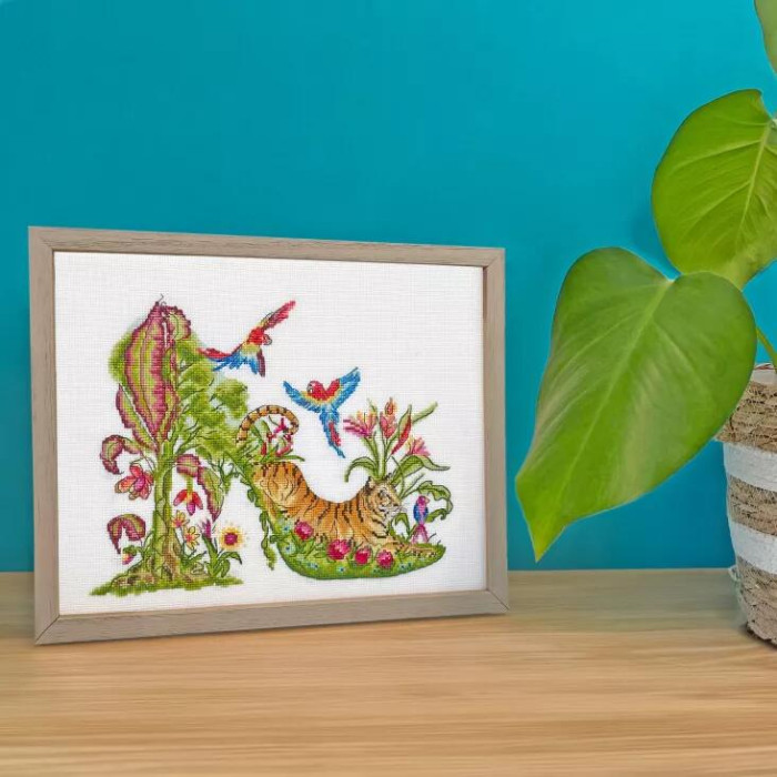 XSK26 Bothy Threads Набір для вишивки хрестиком - Прогулянка дикою стороною Walk On The Wild Side 22x28 см, Aida 14