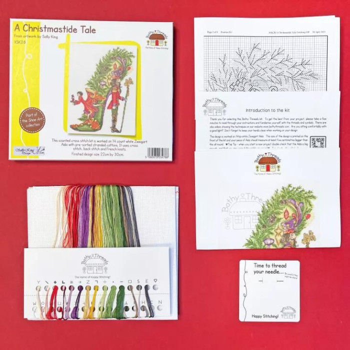 XSK28 Bothy Threads Набір для вишивки хрестиком - Різдвяна казка A Christmastide Tale 22х30 см, Aida 14