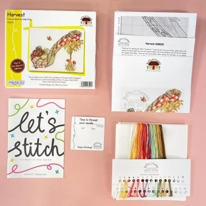 XSK29 Bothy Threads Набір для вишивки хрестиком - Врожай Harvest 22x28 см, Aida 14