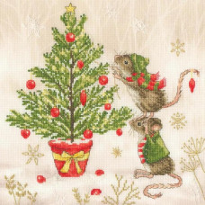 XSS25 Bothy Threads Набір для вишивки хрестиком - Декорування Decorating Double Act 26x26 см, Aida 14