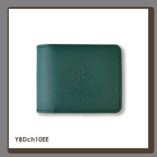 YBDch10EE Babylon Обкладинка для посвідчення УБД Череп ДШВ 11x8,5 см зелена, чисте тиснення, шкіра