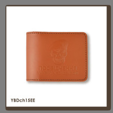 YBDch15EE Babylon Обкладинка для посвідчення УБД Череп ДШВ 11x8,5 см теракотова, чисте тиснення, шкіра