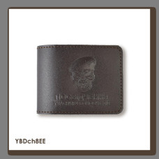 YBDch8EE Babylon Обкладинка для посвідчення УБД Череп ДШВ 11x8,5 см темно-коричнева, чисте тиснення, шкіра