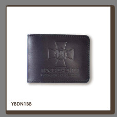 YBDN1EE Babylon Обкладинка для посвідчення УБД з емблемою НГУ 11x8,5 см чорна, чисте тиснення, шкіра