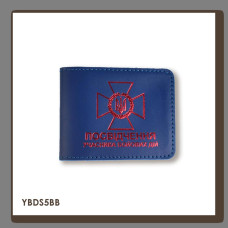 YBDS5BB Babylon Обкладинка для посвідчення УБД з емблемою ДПСУ 11x8,5 см синя, червоне тиснення, шкіра