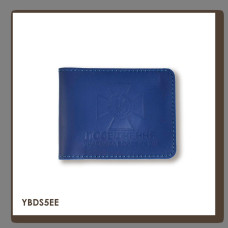 YBDS5EE Babylon Обкладинка для посвідчення УБД з емблемою ДПСУ 11x8,5 см синя, чисте тиснення, шкіра