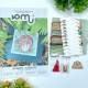 YuMI_001 Voloshka Набір для вишивки хрестом та бісером YuMI - Кузьміч 12,7x12,7 см, Aida 14 ct пластикова
