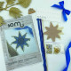 YuMI_003W Voloshka Набір для вишивки хрестом та бісером по дереву YuMI - Іграшка Різдв'яна зірка 12x12 см